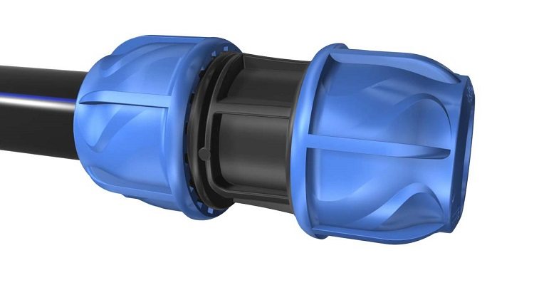 Le raccord à compression vous permet de créer une connexion fiable sans effort supplémentaire Raccords pour tuyaux en polyéthylène