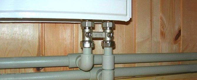 installation de chauffage à partir de tuyaux en polypropylène