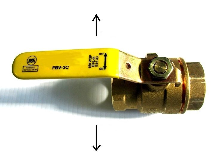 Valve d'eau
