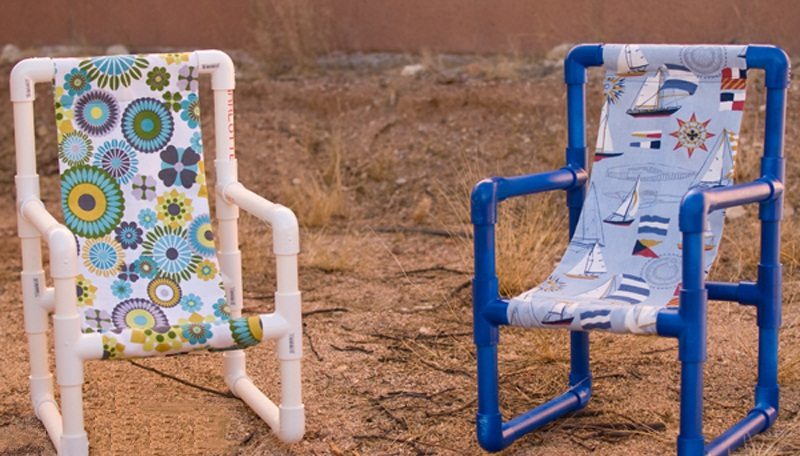Les meubles pour enfants en tuyaux en PVC sont légers et durables Artisanat à partir de tuyaux en PVC