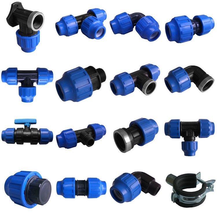 Les raccords PND viennent dans de nombreuses formes et utilisations différentes, l'assortiment comprend non seulement des éléments de connexion, mais aussi des coudes, des tés, des grues et d'autres détails Raccords à compression PND
