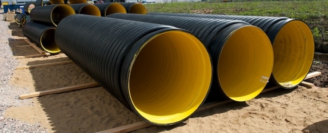 Tubes en plastique de grand diamètre