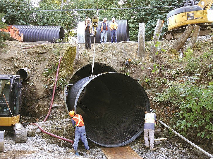 La solidité des gros tuyaux leur permet d'être utilisés pour une installation souterraine dans des endroits à forte charge au sol Tubes en acier de grand diamètre