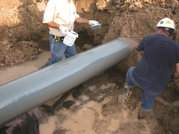 La consommation de peinture dépendra de son type, de la surface du tuyau et de la méthode d'application Peinture de pipeline