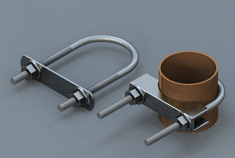Les supports en U sont plus pratiques pour fixer des tuyaux de différents matériaux, je les utilise souvent pour la pose d'eau, de gazoducs et de réseaux électriques Support en U