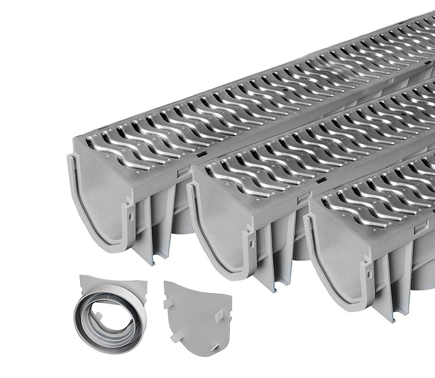 Les plateaux sont équipés de raccords spéciaux - éléments de connexion, fiches, couvercles et autres Plateaux de drainage