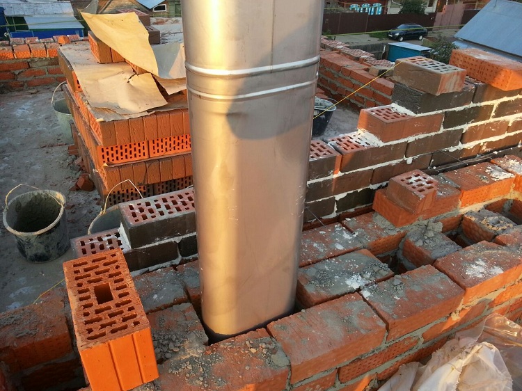 Pour les cheminées en brique, un manchon est utilisé - installation d'un canal en acier à l'intérieur de la structure Réparation de cheminée