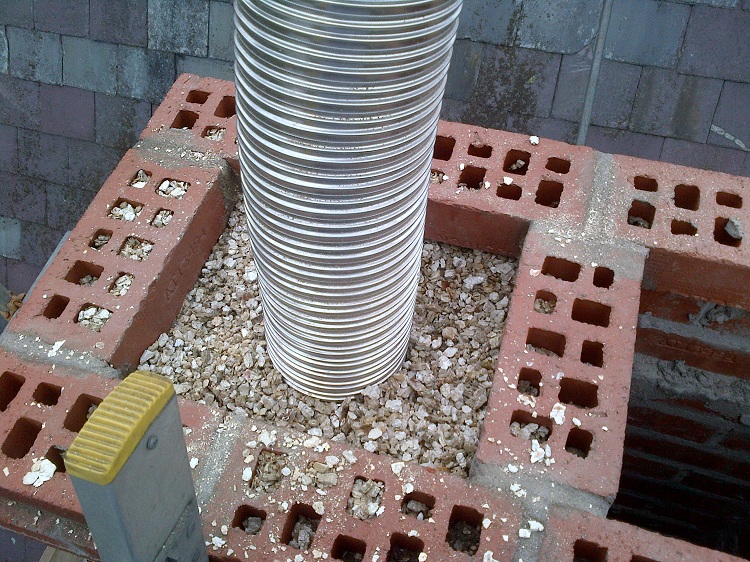 Pour l'installation de la cheminée, des tuyaux en brique, céramique, galvanisé ou inoxydable sont utilisés Calcul aérodynamique d'une cheminée de chaufferie