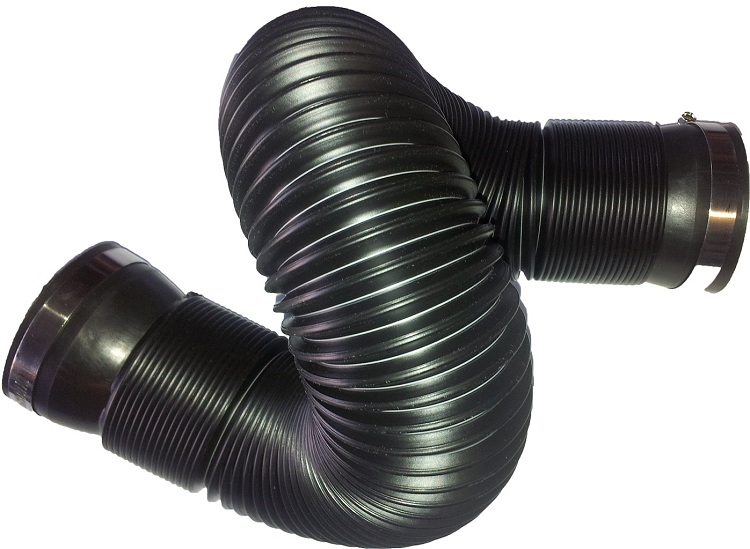 Les conduits ondulés peuvent être étirés, pliés et montés sans raccords de dérivation Tuyaux pour ventilation en plastique