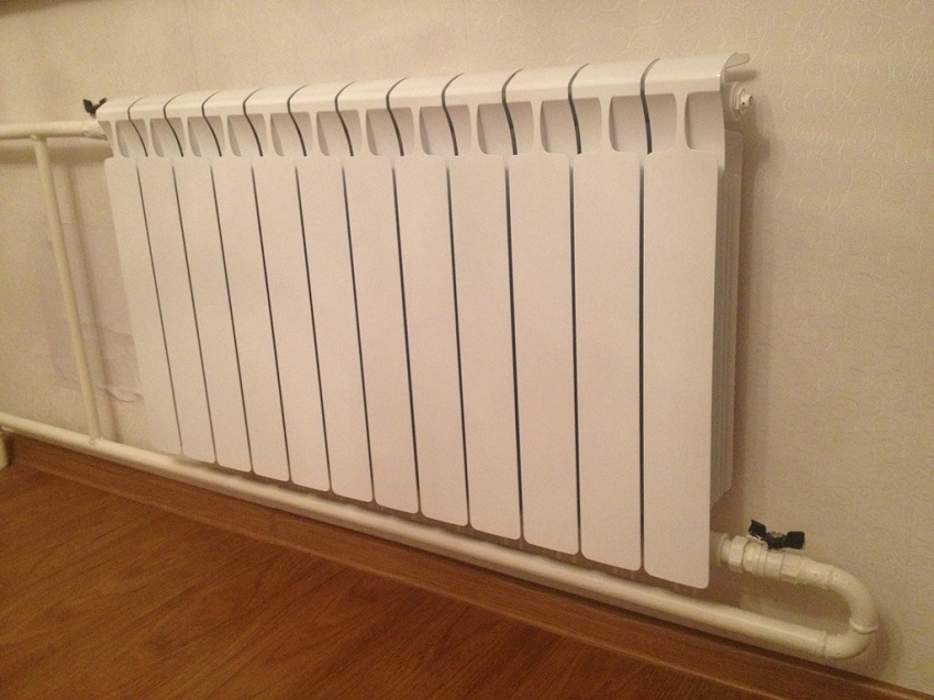 Connexion diagonale d'un radiateur bimétallique Connexion diagonale des radiateurs