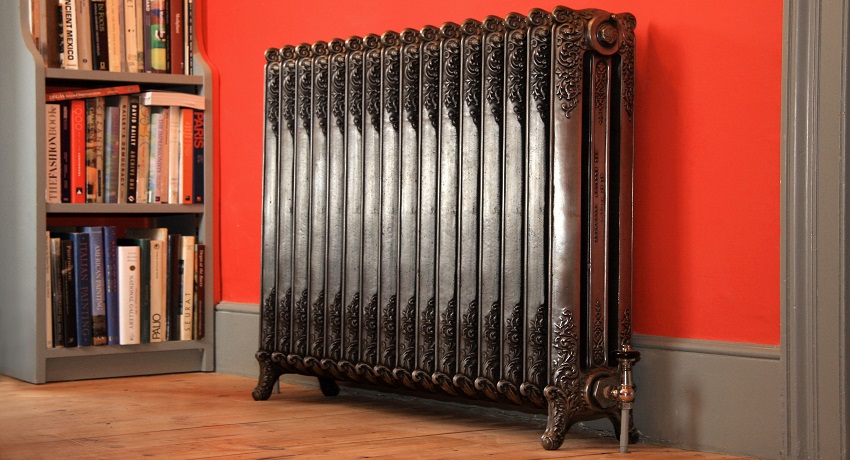 Batteries en fonte d'un échantillon moderne - design, imitation de style rétro Poids de 1 section de radiateur en fonte MS-140