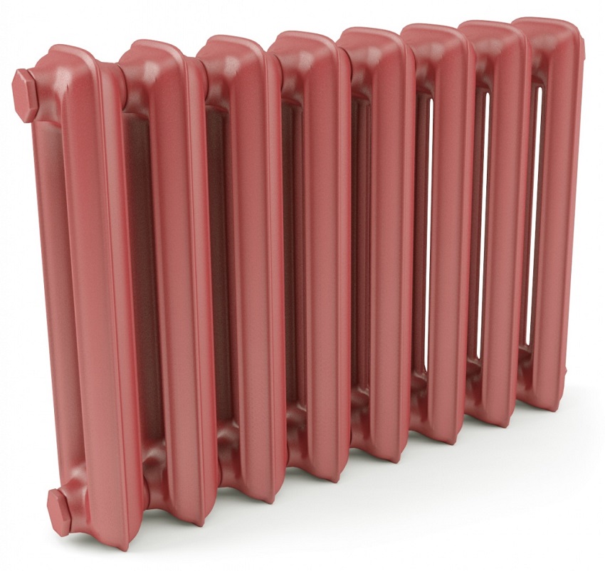 Batteries classiques en fonte nervurée Poids de 1 section de radiateur en fonte MS-140