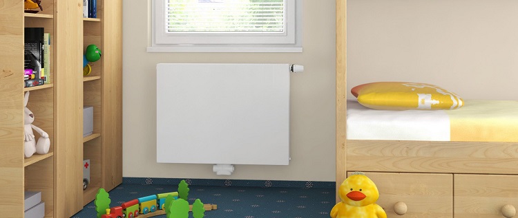 Formes profilées du panneau extérieur, ce qui est important pour l'installation dans les chambres d'enfants Radiateurs à panneaux